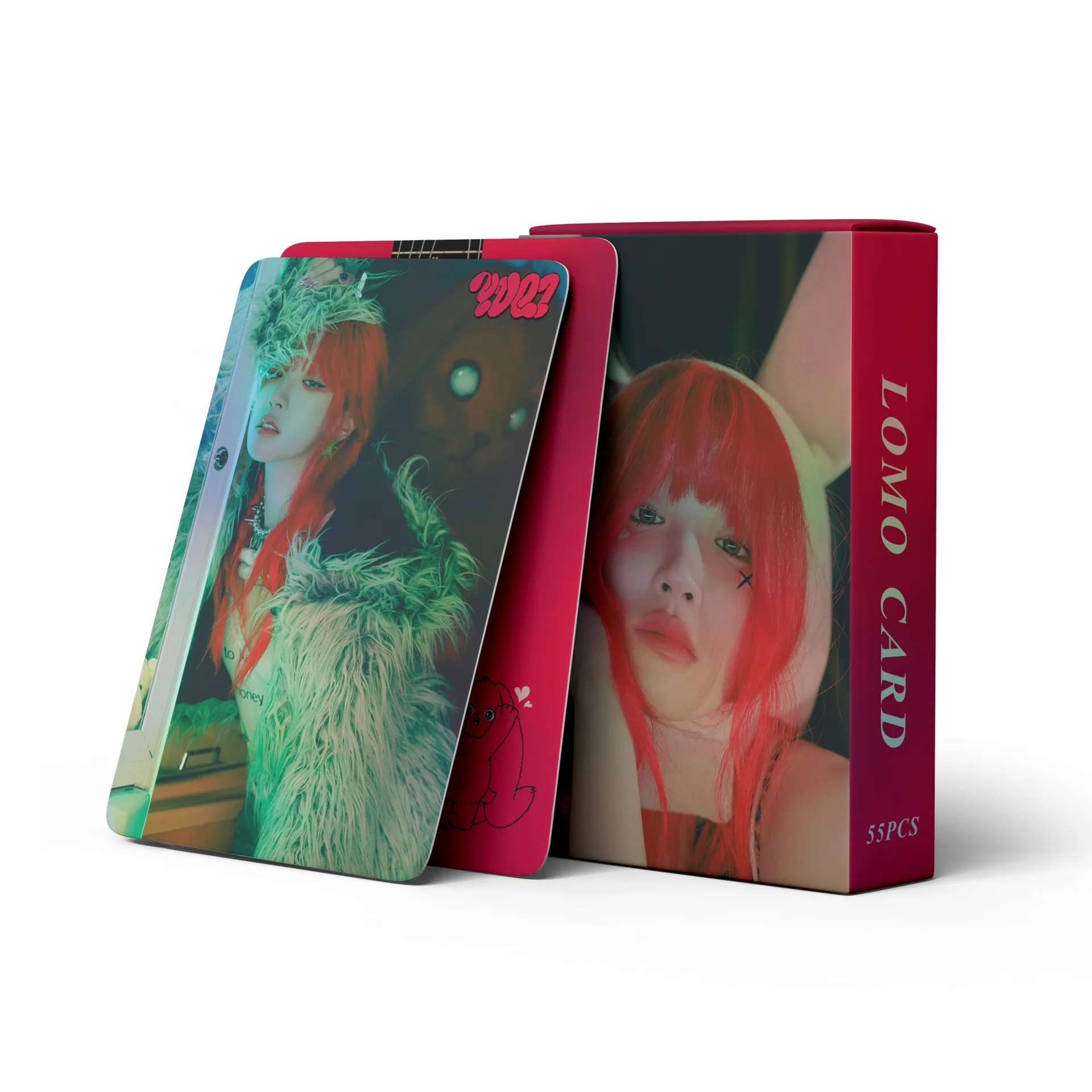 YUQ1-55 GIDLE Canção YUQI Arroz Caseiro Cartão LOMO, Yuqi Laser Album