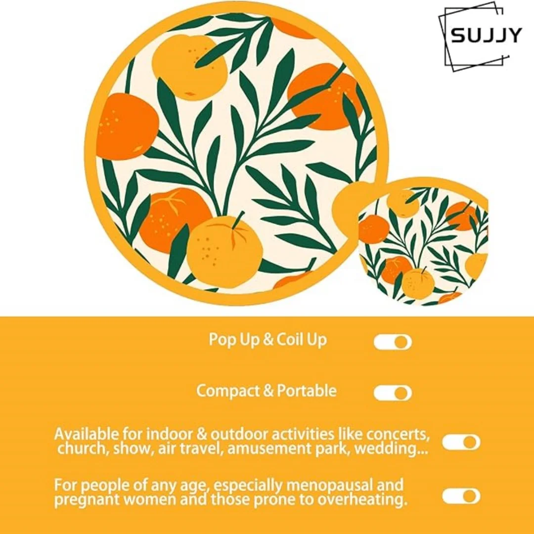 Mini Hand Fan Compact Portable Fabric Fan Lightweight Outdoor Fan Foldable For Event Cheering Office Cooling Outdoor Activities