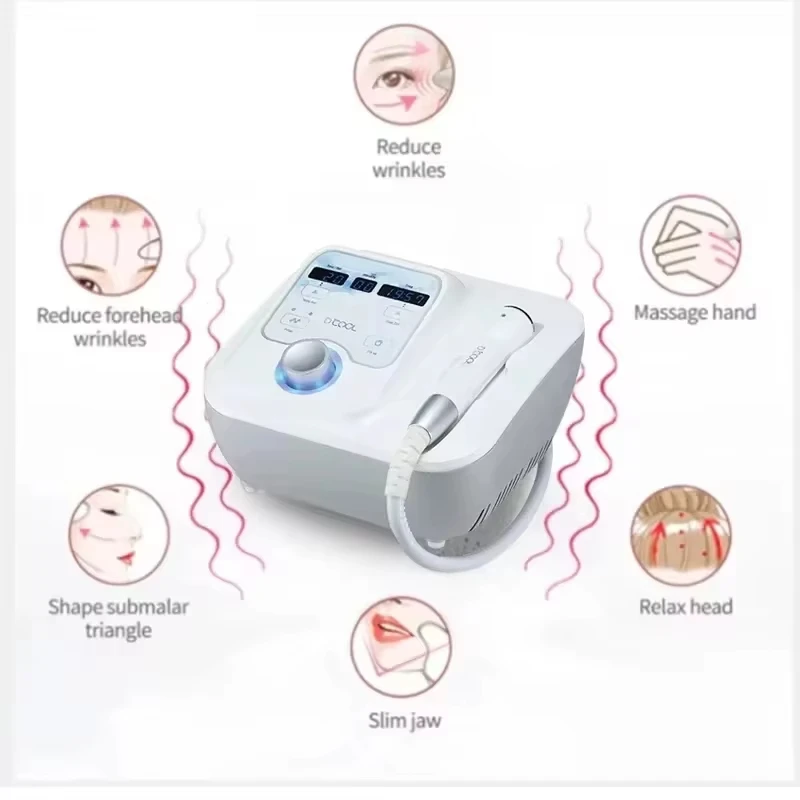 Dcool Portable Cool + Hot + EMS For Skin Tightening Anti Puffiness Facial Electroporation Machine Beauty Device