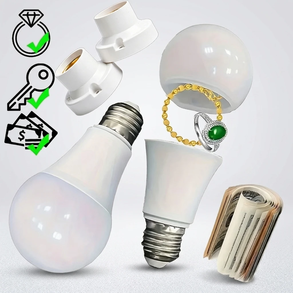 Sight Secret Light Bulb Home Diversion Stash Can Safe Container Hiding Spot ⁣⁣⁣⁣ Hidden BHL2303Storage Secret Compartment