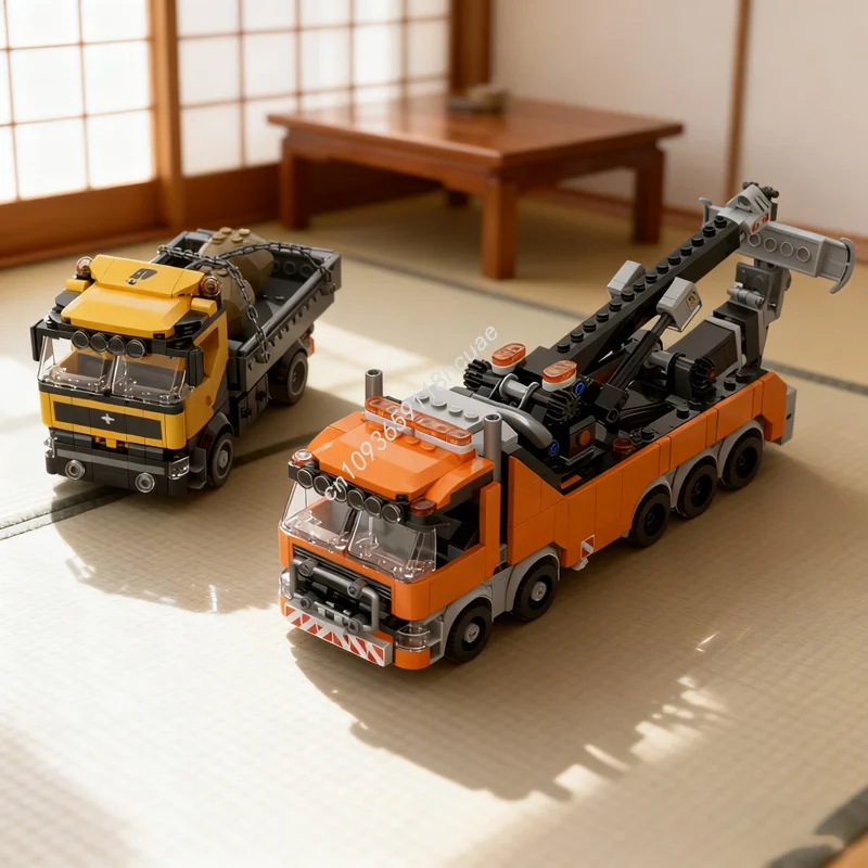 1010 elementów MOC MOD Ciężarówka Ratownicza City Champions Super Samochód Model Zabawki Klocki Konstrukcyjne Prezenty Świąteczne Architektura Edukacja dla Dzieci