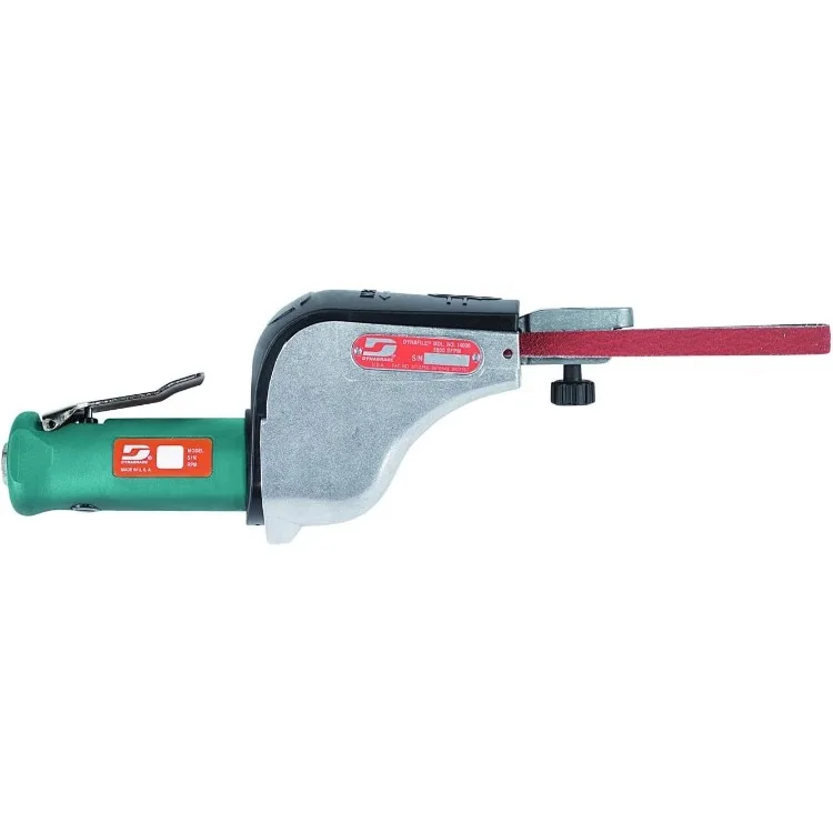 (14000) Dynafile Abrasive Belt Tool with Contact Arm (11218) | 0.5 hp 20,000 RPM Pneumatic Motor