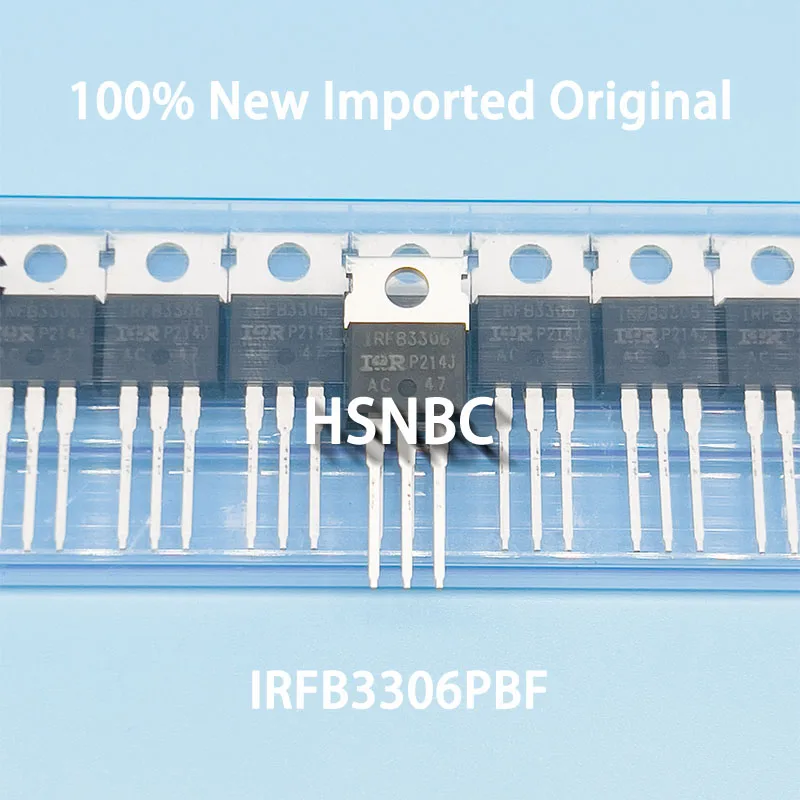 

10Pcs/Lot IRFB3306PBF IRFB3306 FB3306 TO-220 60V 160A MOSFET N-Channel Field-effect Transistor 100% New Imported Original