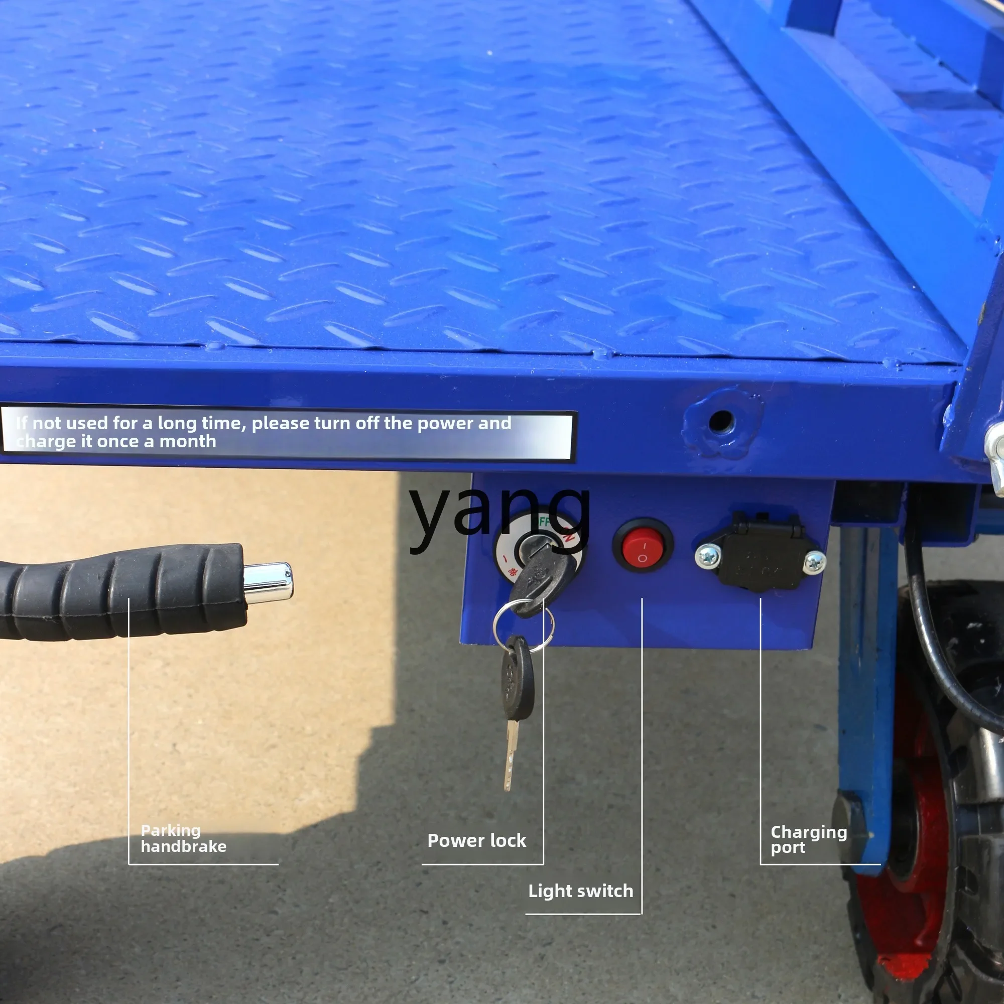 LTT electric four-wheel pull gypsum board truck heavy-duty board cart