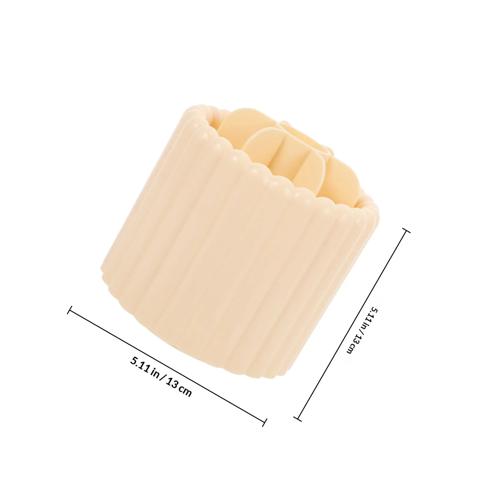 Rotatable Makeup Brush Organizer Holder with Compartments Sturdy Desktop Vanity Table Storage for Brushes Pens Cosmetics Tools