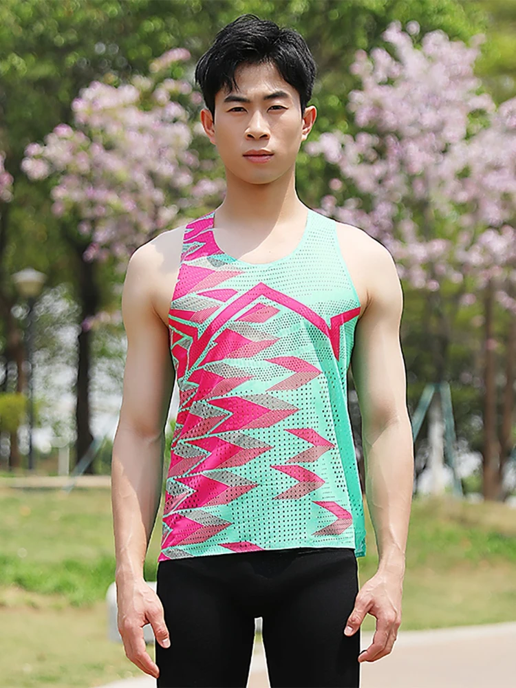 

Men Hole Running Vest Light Thin Man Marathon Undershirt Speed Tops Tank Athletics Tank Top Sports Fitness Clothing Quick Drying