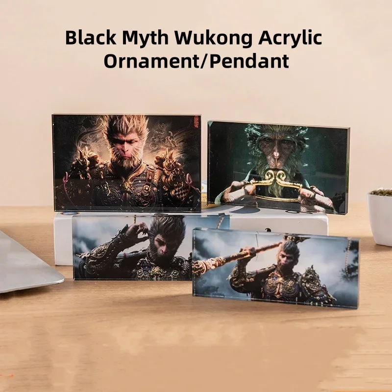 Wukong Game Peripheral Qi Tian Da Sheng Acrylic Ornament Pendant for Room Desktop Decoration Keychain Car Pendant