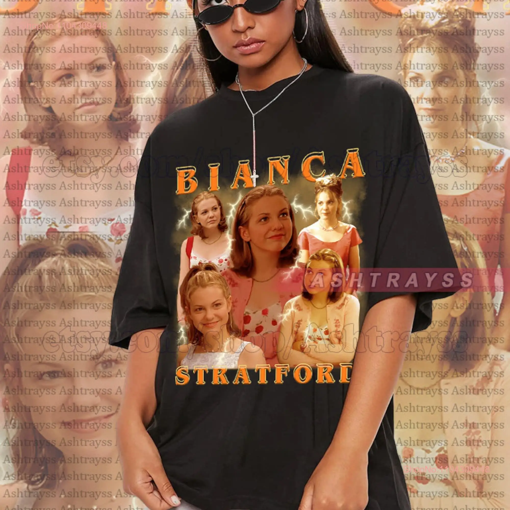 Bianca Stratford Vintage Bootleg T Shirt long or short sleeves