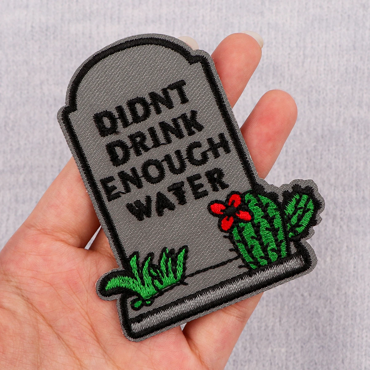 Quotations Phrases Iron On Patch DIY Clothing Embroidered Sewing Applique Sew On Fabric Badge Apparel Accessories