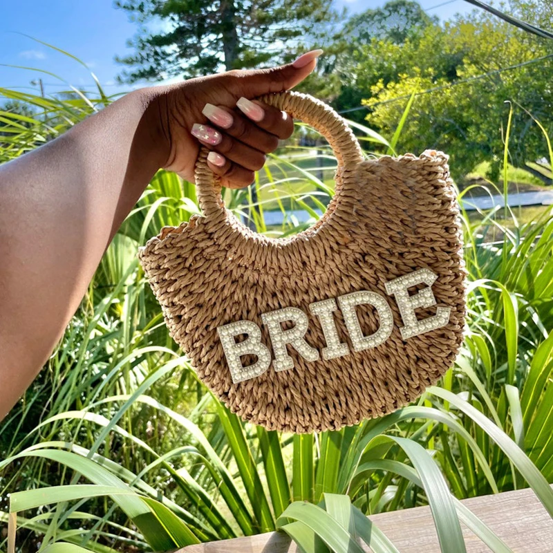 Bride Mrs Wifey Bag beach pool Bridal shower Bachelorette hen party boho rustic Summer wedding Engagement Honeymoon travel Gift