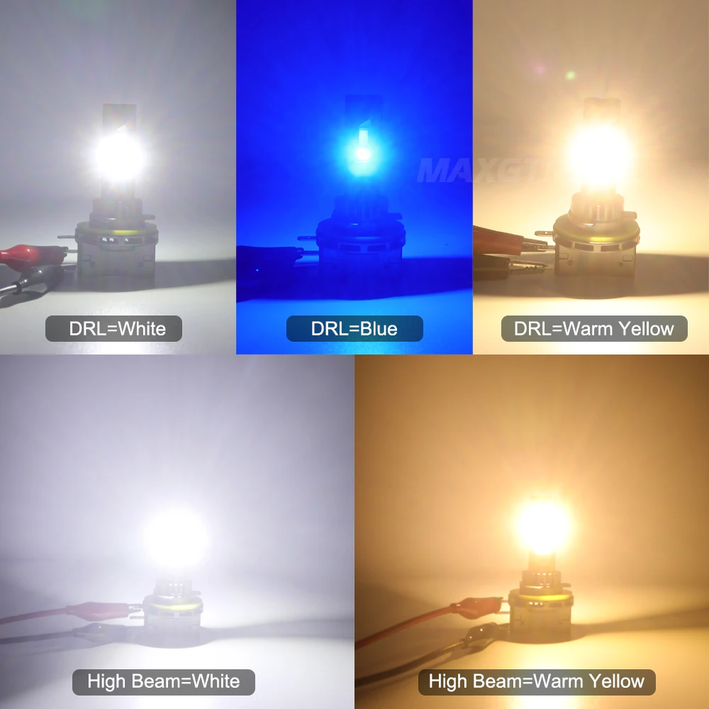 2x H15 LED Canbus Lampu Berjalan Siang Lampu Depan Mobil 30000Lm DRL untuk Mazda/BMW/Mercedes GLK/A180/Audi Q7 A6 A3/Golf 6 7