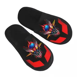 Custom Mazinger Z Mad Robot Guest Slippers for Spa Women Grendizer Anime Manga House Slipper