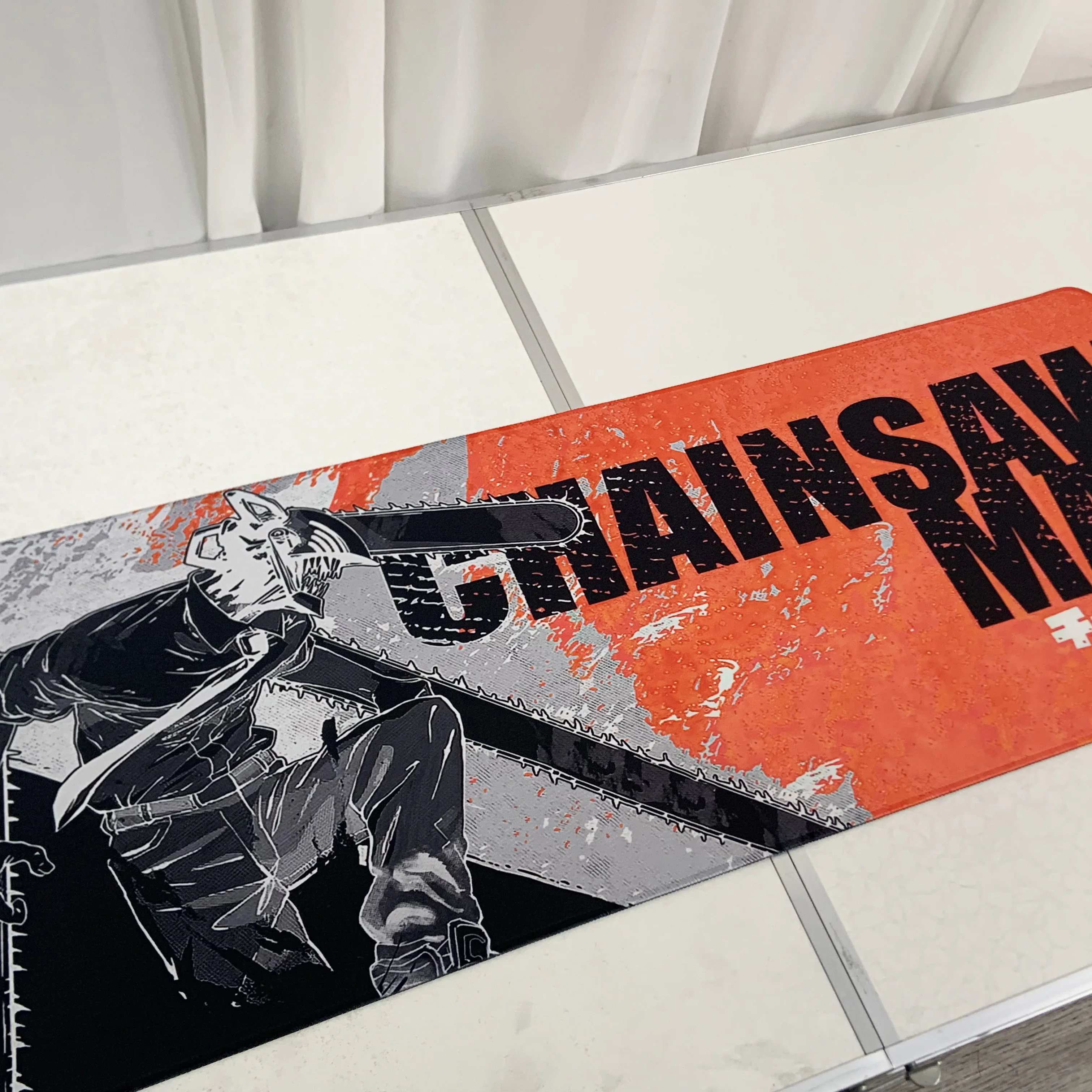 Anime Mouse Pad Gamer Accessories Gaming Mousepad Tiger Esports Large Desk Mat Chainsaw Man Computer Keyboard Table RUG Cushion.