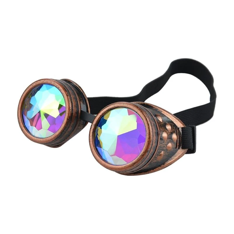 

547B Vintage Steampunk Goggles Glasses Cosplay Punk Gothic Motorcycle Glasses Riding Goggles