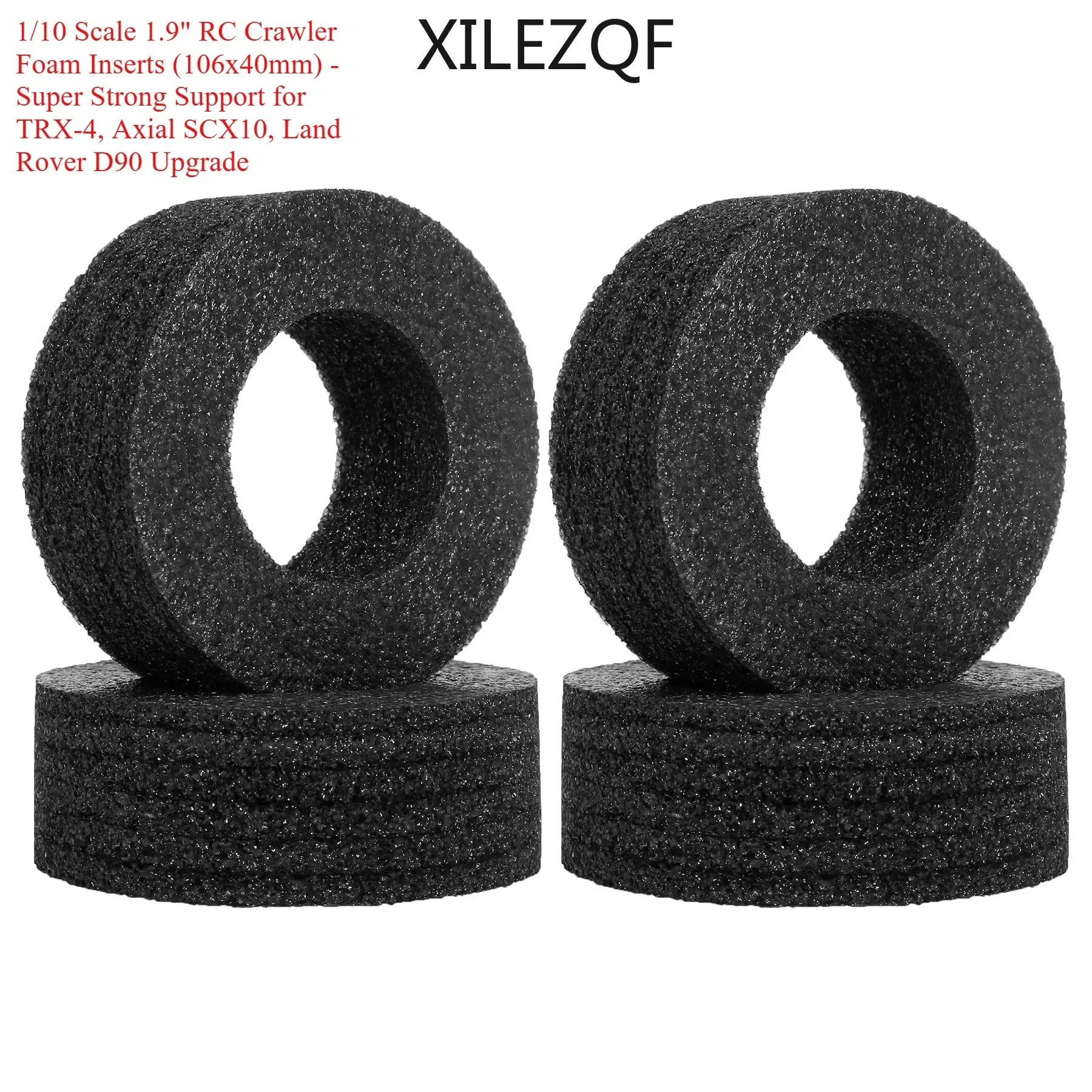 

1/10 Scale 1.9" RC Crawler Foam Inserts (106x40mm) - Super Strong Support for TRX-4, Axial SCX10, Land Rover D90 Upgrade