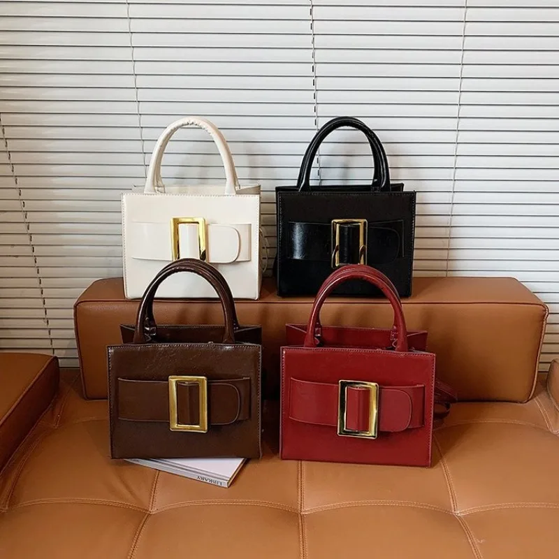 High-End Minimalist Diaper Bag Unique Leisure Crossbody Purse Original Textured Leather Shoulder Bag For Women