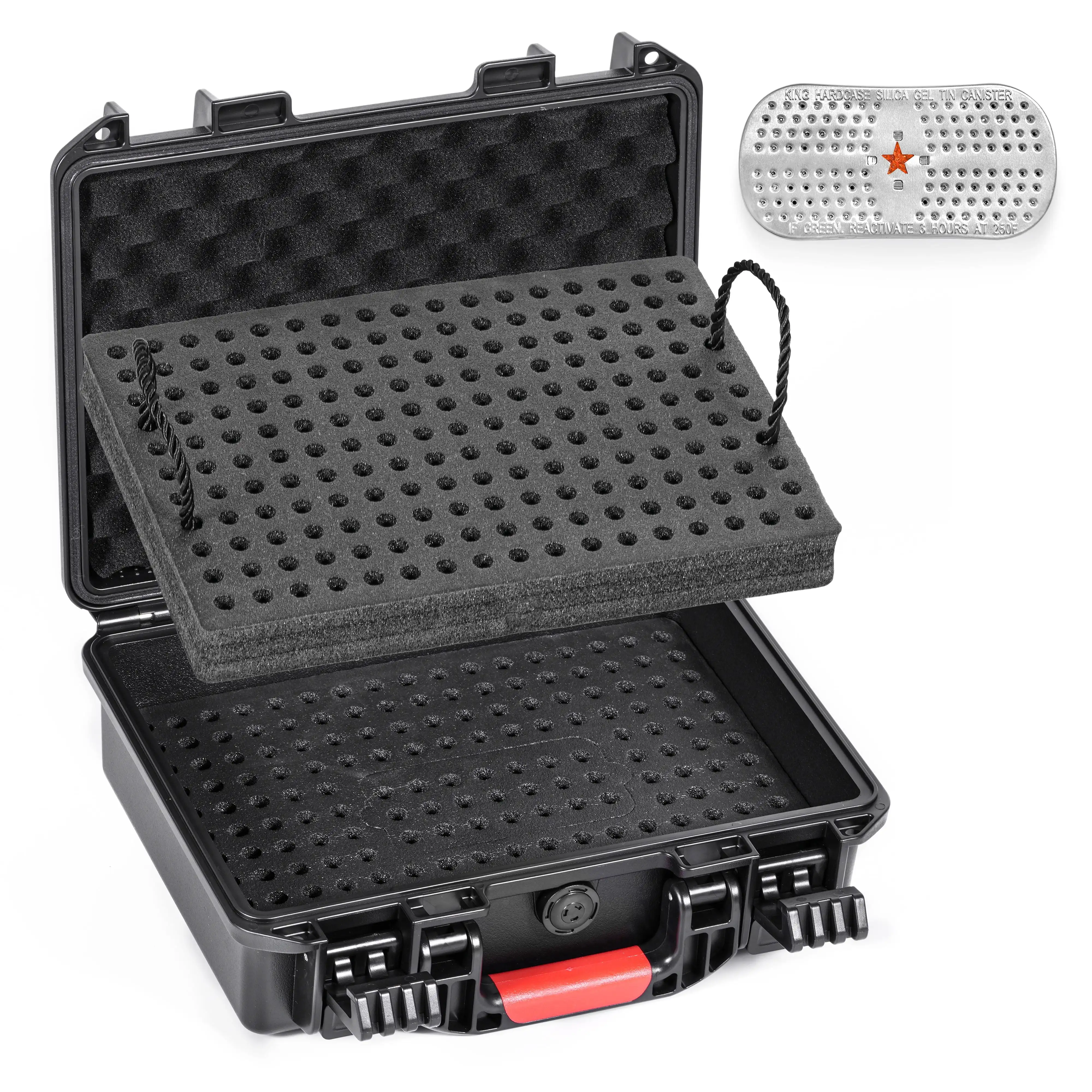 

Waterproof 9mm Ammo Box, Lockable Magnetic Closure Ammunition Case for 9x19mm 9mm Luger 380ACP 38 S&W