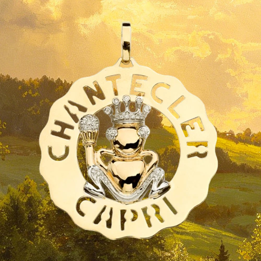 

Элитное колье Chanteclers 2026 с подвеской из позолоченного серебра 925 пробы, стильное, высококачественное