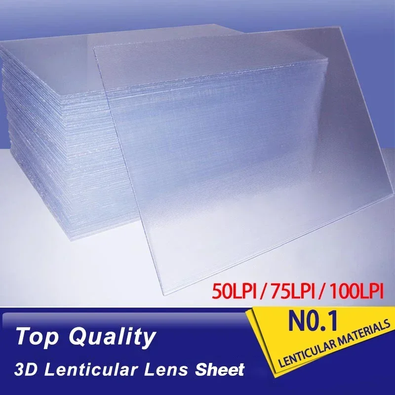 Without Adhesive 30*40cm 10piece 50LPI/75LPI/100LPI 3D Lenticular Sheets 3d Print  PET Lenticular Lens