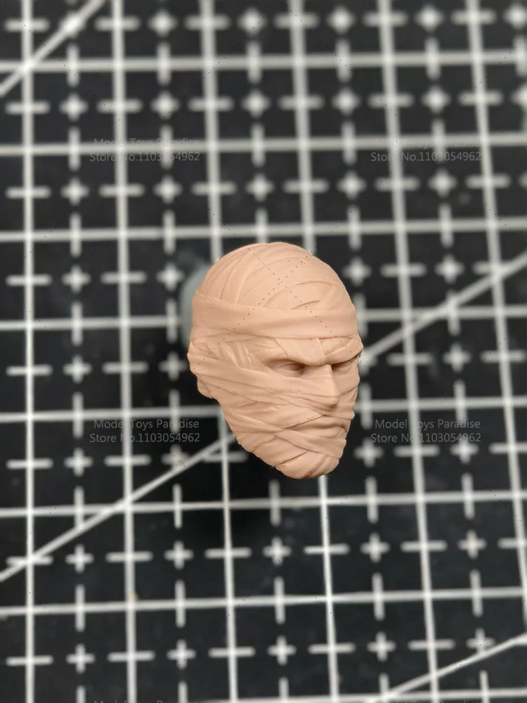 

Unpainted DIY 1/12 Scale Soldier Hush White Model Head Batman Super Villain Head Sculpt Fit 6inch Action Figure Body