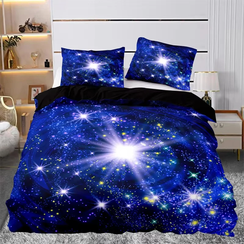 Abstract Pattern Duvet Cover Geometric Comforter Cover Galaxy Bedding Set Full Twin King For Girls Teen Adults Bedroom Decor