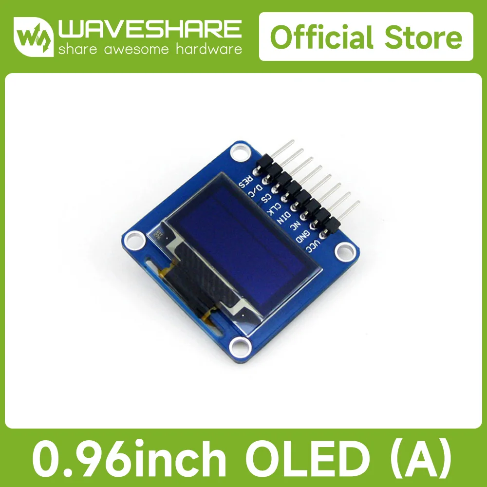 waveshare-096-polegadas-oled-a-modulo-lcd-led-display-128-64-resolucao-spi-i2c-ssd1306-display-oled-para-raspberry-pi-arduino