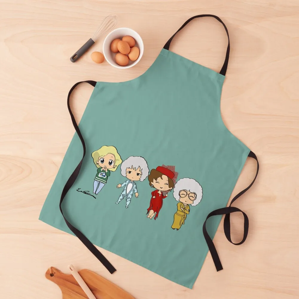 The Golden Girls - Chibis Apron Waterproof Kitchen For Women chef for man Apron