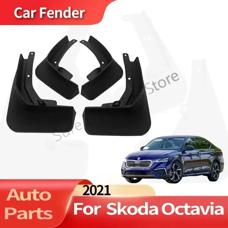 

Auto Accessories For Skoda Octavia Pro 2021 Lining Car Fender Anti-sand Splash Mud Guard Skin Punch-free Installation Car Tools