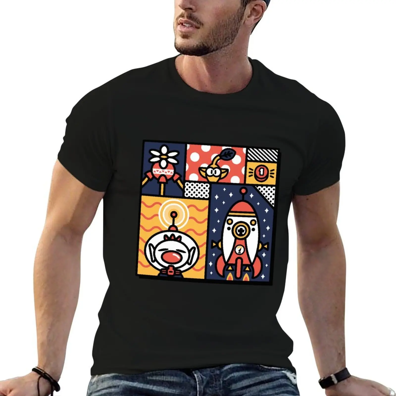 

Pikmin 4 T-Shirt cotton tshirt 100% t shirts for man pack white T-Shirt