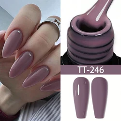 TARTU 8 ml Gel-Nagellack, rosa, grau, braun, Nude Nails Art Soak Off UV/LED-Maniküre, Beautylux Vernis Semi Permanent Esmalte