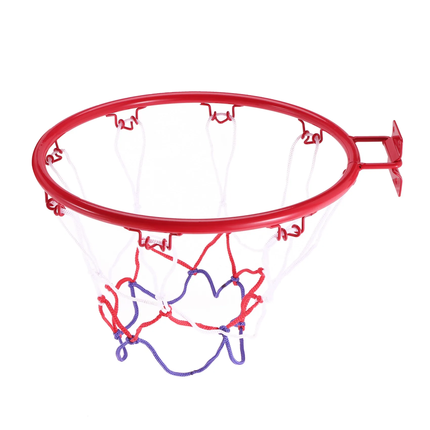 AED4-32Cm 壁掛けバスケットボールフープネットメタルリムハンギングバスケットバスケットボール壁リムネジ付き屋内屋外スポーツ