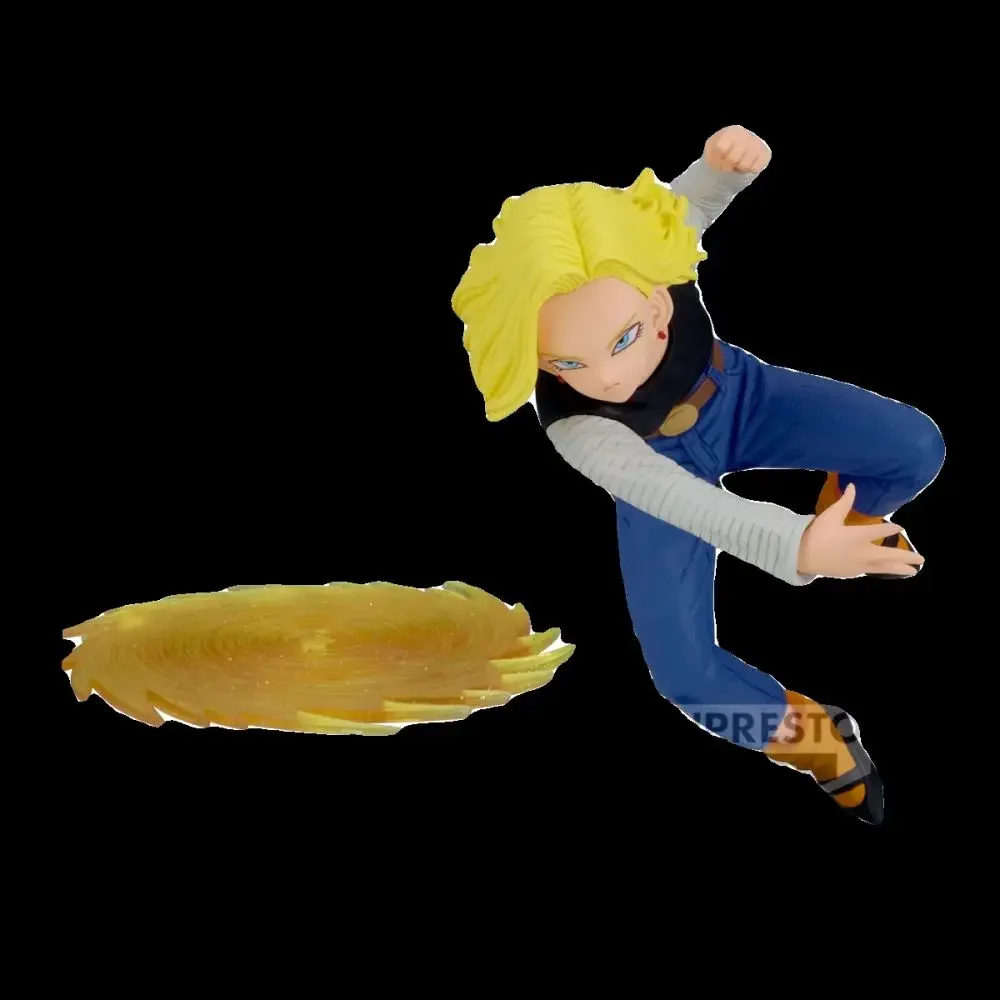 Original BANDAI Banpresto G Materia Dragon Ball Android 18 PVCอะนิเมะตัวเลขAction Figureของเล่นคริสต์มาสของขวัญ