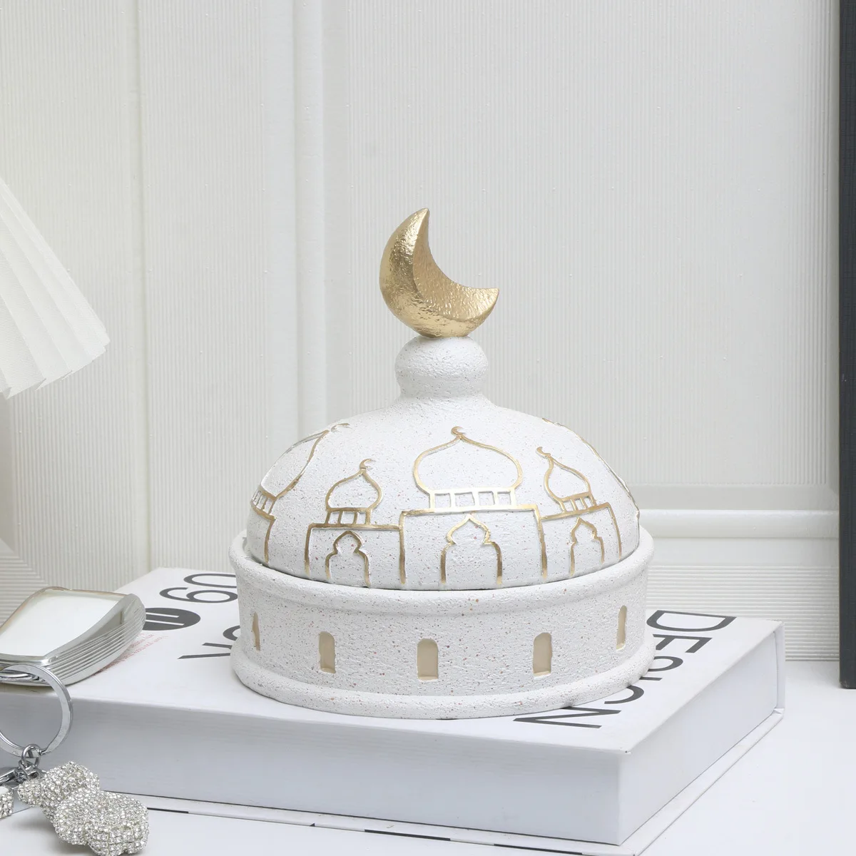 DSA Architecture Castle Resin Ornament Holiday Storage Ornaments Crafts
