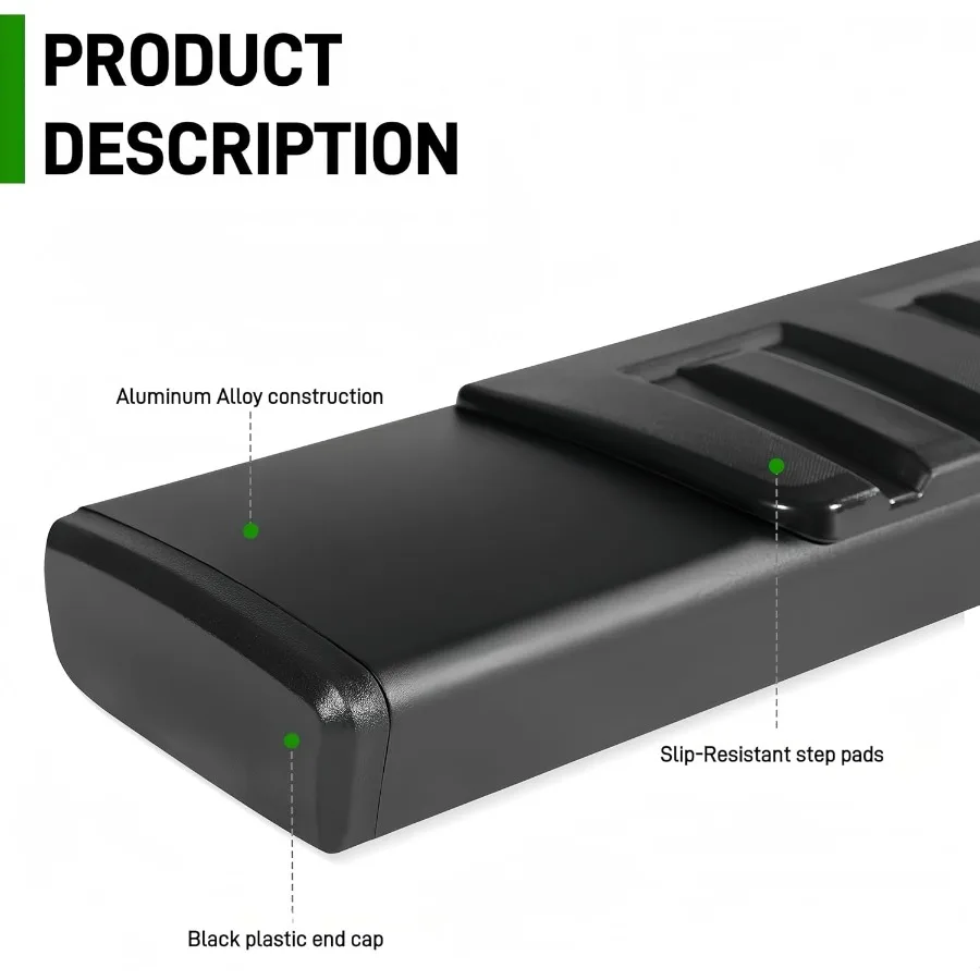 6 لوحات تشغيل متوافقة مع 20152025 Ford F150 و20172025 F250 F350 F450 Super Duty Super Cab Side Step Rails Nerf Bars #2