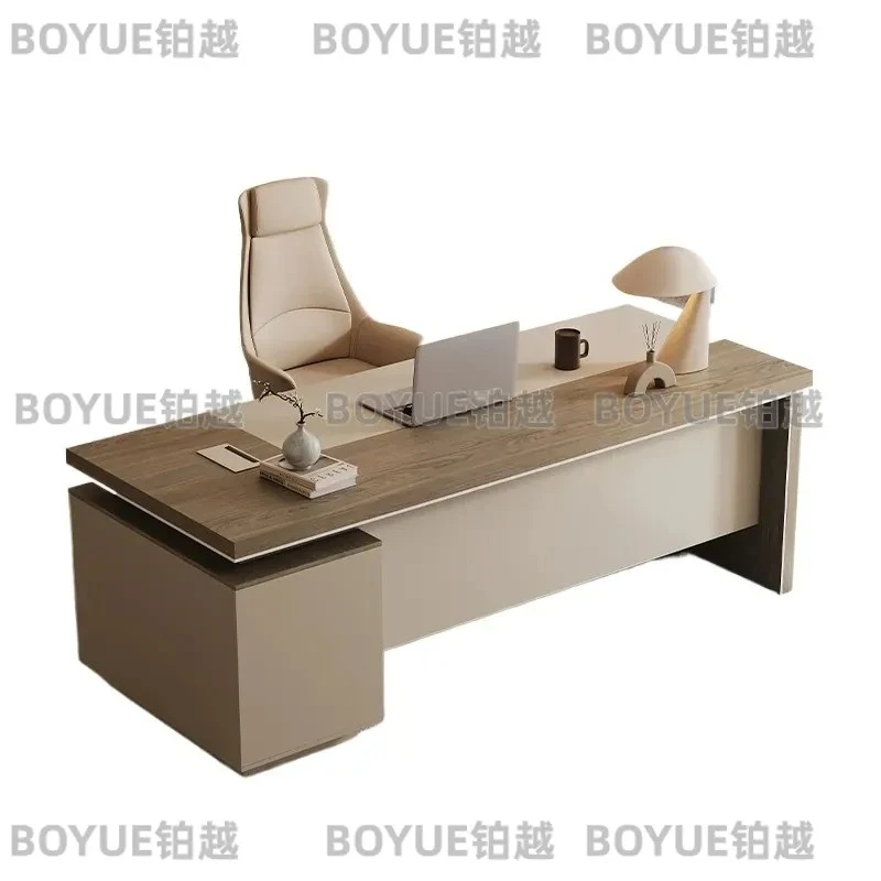 for Shengli Boss Desk Simple Office Supervisor Manager President Short Table and Chair Combination Office Furniture