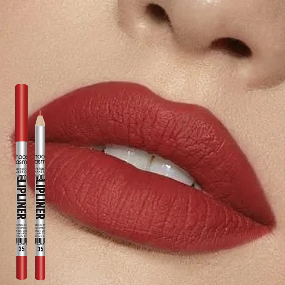 Lip Liners Pencil Long Lasting Lip Profiler Waterproof Contour Women Matte Lip Line Pen Daily Outdoor New Beauty Christmas Gift