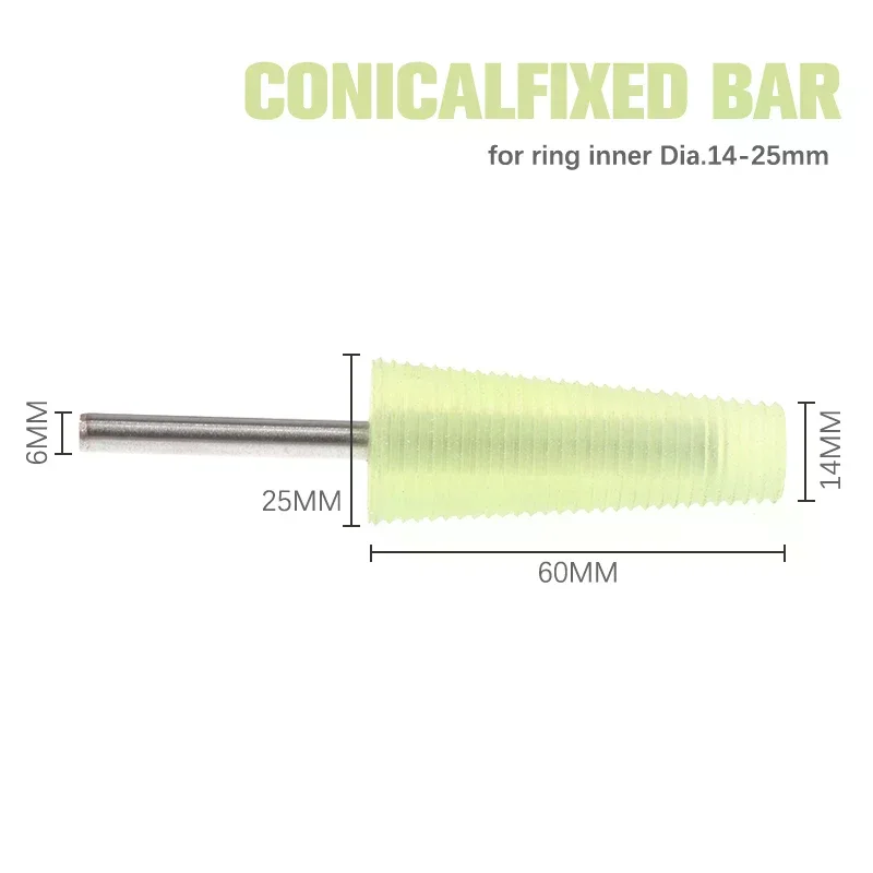 

Agate Jade Ring Fixed Rod Polishing Tools Grinding Conical Sleeve Fixing Tool Silicone Mandrel Inner Outside Holder