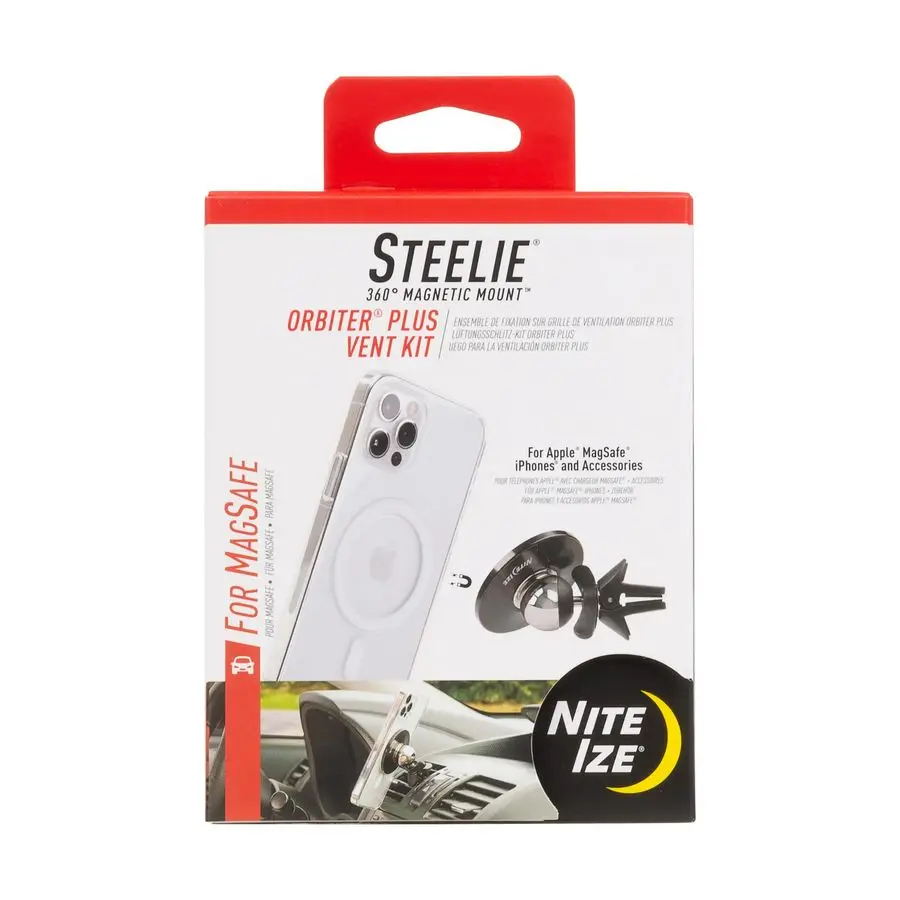 

Steelie Vent Kit Magnetic Cell Phone Holder for Car Vents Phone Mount Orbiter Plus