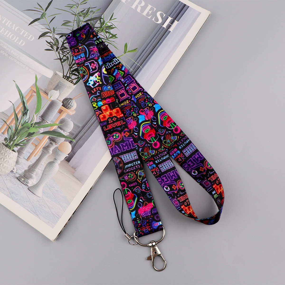 3pcs/set Stickers Rope Strap Keychain Lanyard For Cars Motorcycles Keys Anti-Lost Hang Rope Fashion Accessories Gifts for Friend