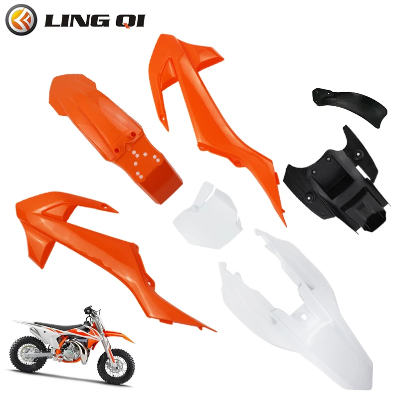 

KT 50 Modified PP Plastic Fairing Body Kit Children Motorcycle Plastic Fenders Set For Chinese 50 Mini Pit Dirt Bike Parts