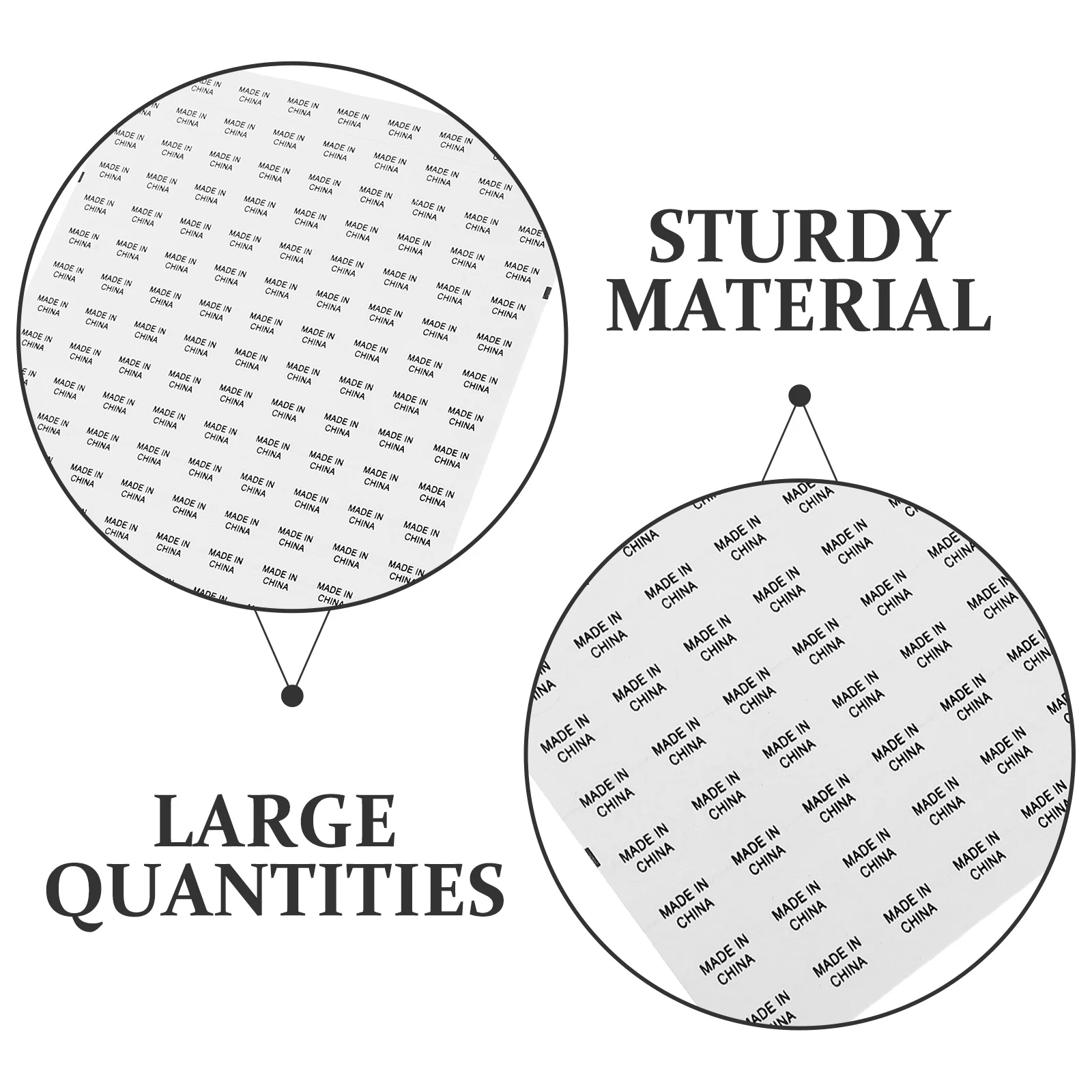 14440Pcs Made in China Stickers Self Adhesive Labels for Metal Plastic Paper Glass Wood Surfaces Made in China Stickers