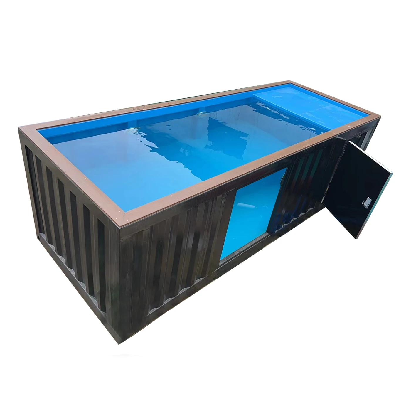 

Factory Custom Swimming Pool Above Ground Shipping Container Pool Swimming Pool 20ft 40ft