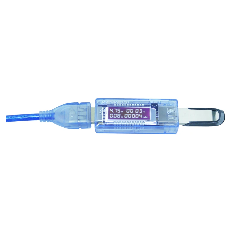 Usb Mobiele Power Opladen Huidige Tester Meter Blauw Usb Ammeter Mini Digitale Voltmeter Ampèremeter Meter Detector