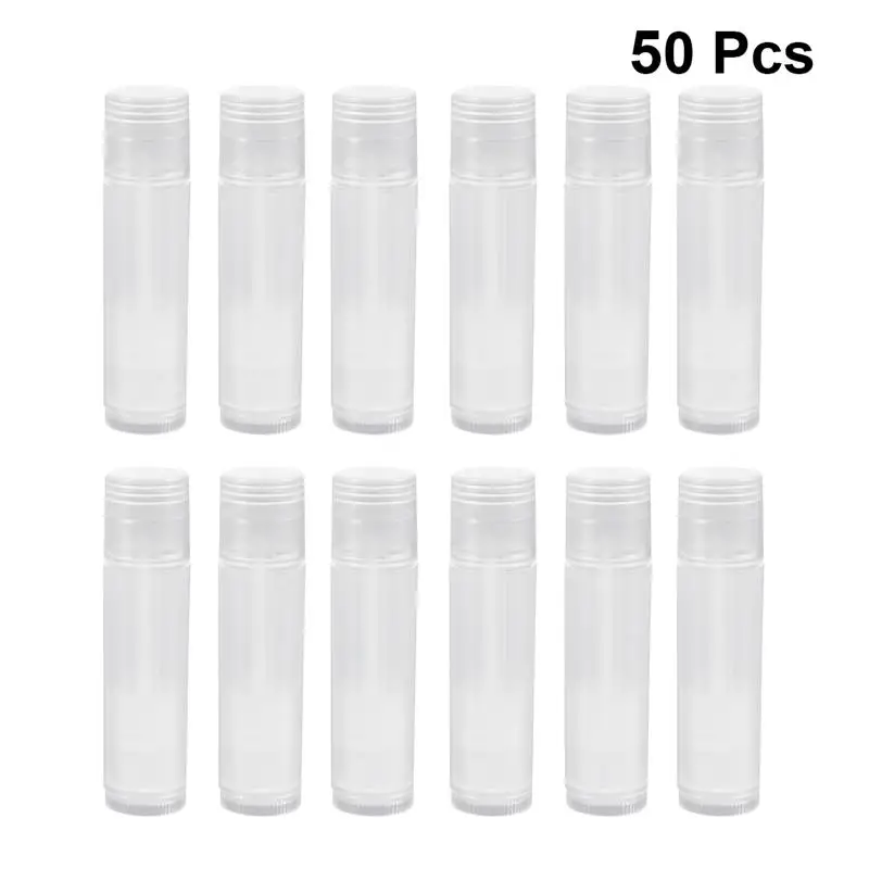 Lip Balm Tubes Tube Containers Empty Gloss Lipstick Plastic Mini Caps Diy Filling Tray Round Container With Pouches