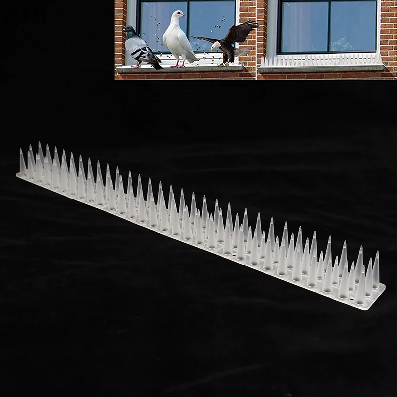DIY AccessoriesRepeller Cat Plastic Bird Repellent Anti Pigeon Anti-bird Squirrel Garden Fences Control Transparent Spikes[Q][Q]