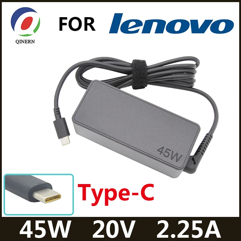 20V 2.25A 45W Type USB C AC Laptop Charger For Lenovo Chromebook c330 00HM666 Series ThinkPad T480 Yoga 720S-13IKB 720S-13ARR