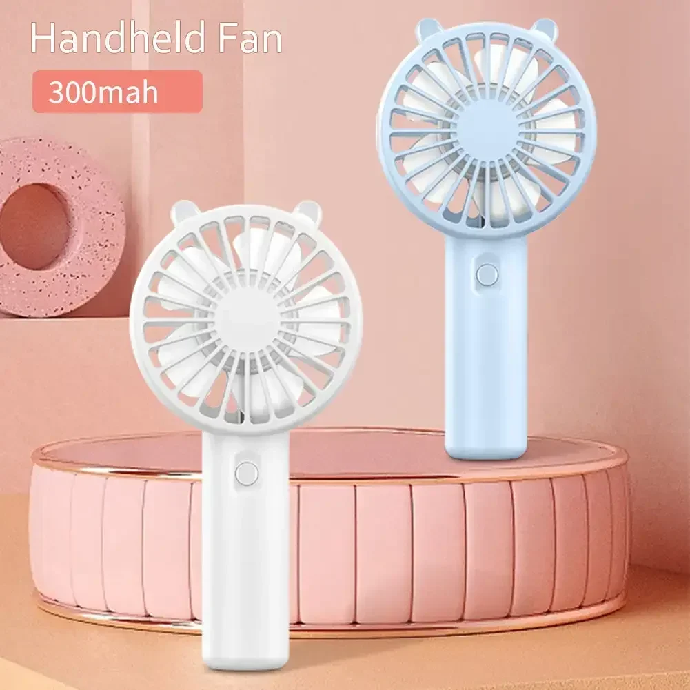 Portable Handheld Fan Small Cooling Fan USB Rechargeable Eyelash Eyelash Mute Cooler Handheld Fan Mini USB Rechargeable Desk image 3