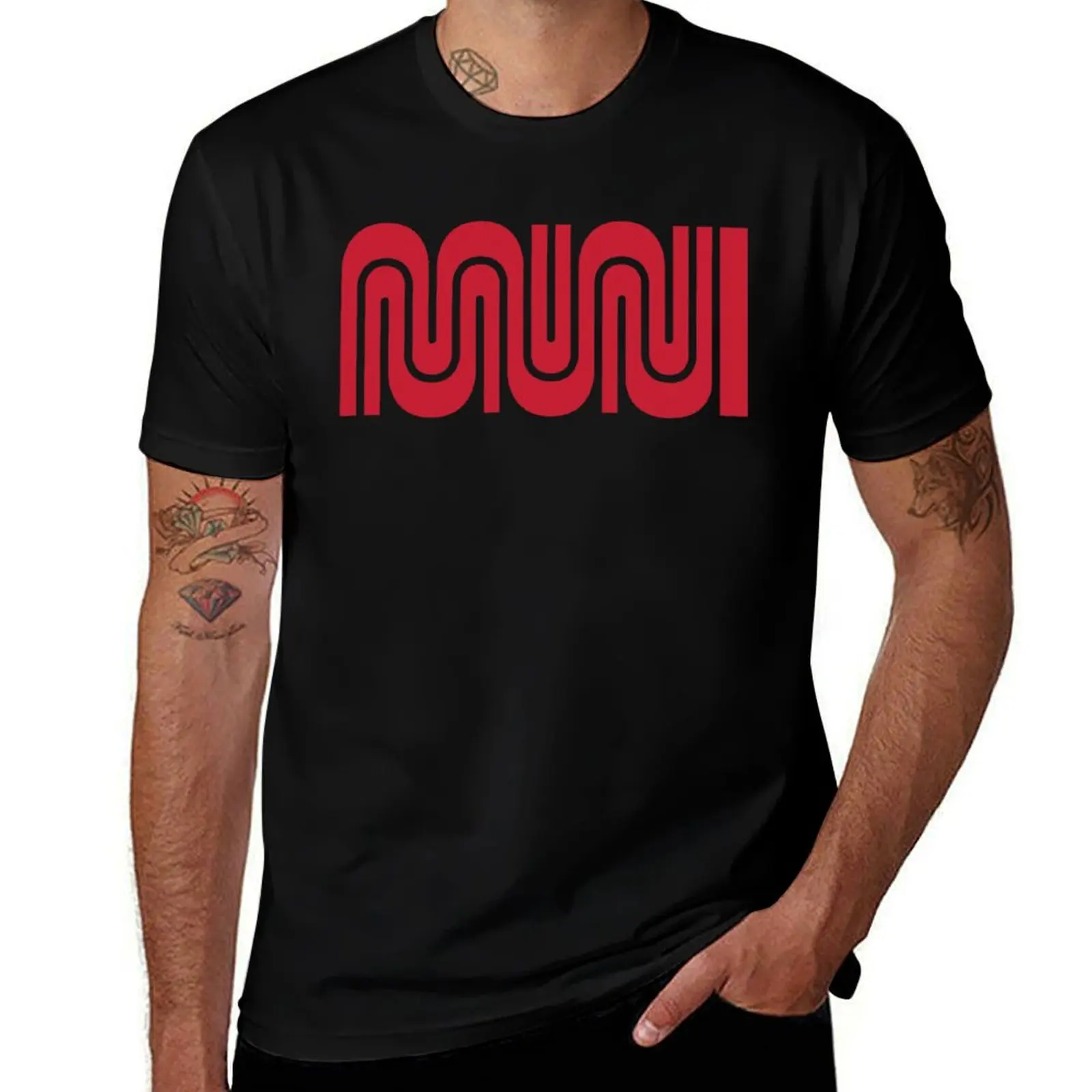 Muni Worm SF ICONS T-Shirt summer top quick-drying oversized t shirts for men