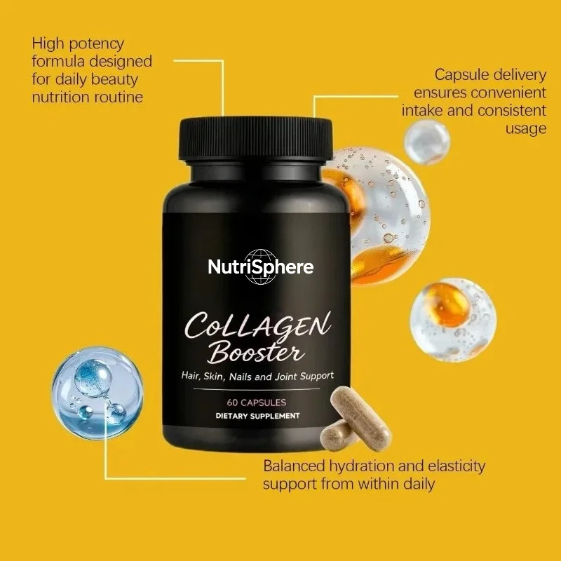 Collagen Supplement - Hair, Skin, Nail, and Joint Health Support 60 Capsules