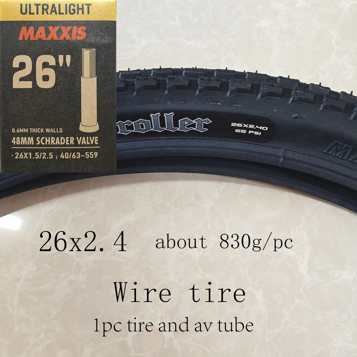 1 st MAXXIS 26 Heilige Roller 26*2.4 26*2.2 24*2.4 BMX Fietsband Straat Chocolade loopvlak Klimmen Staaldraad Band Fietsband